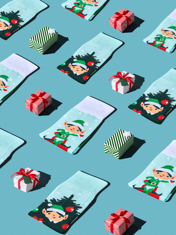 Zľava Veselé ponožky Elfovia a darčeky 